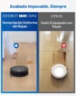 Robot Aspirador y Trapeador ECOVACS DEEBOT T80 Omni, Succión 18,000 Pa, Fregona Rodillo OZMO 220 RPM TruEdge, Navegación