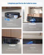 Robot Aspirador y Trapeador ECOVACS DEEBOT T80 Omni, Succión 18,000 Pa, Fregona Rodillo OZMO 220 RPM TruEdge, Navegación