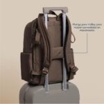 Itzy Ritzy Mochila para Pañales Utilitaria – Cuenta con 17 Bolsillos (Incluyendo 2 Portabotellas Aislados) y Manga para