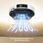 Aspiradora Robot MOVA RLP23SE P50 Ultra con Trapeador Flexible, Succión 19,000 Pa, Cepillo Antienredos, Limpieza Automát