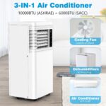 Aire acondicionado portatil Antarctic Star Zhejiang Oulun NPLH5A-06C/X1E 10000 BTU modos enfriamiento ventilador deshumi