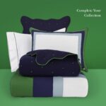 Juego de ropa de cama Kate Spade New York Keeco 43025040720E Full Queen 3 piezas algodón 100% borde festoneado reversibl