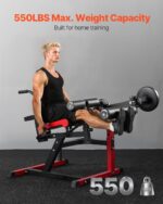 VEVOR Leg Press Machine, 700/550/440 LBS Capacity Lower Body Special Leg Machines, Adjustable Leg Strength Workout for H