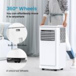 Aire acondicionado portátil COWSAR A5406-10K-CS 10000 BTU 4 modos enfría hasta 42 metros cuadrados control remoto pantal