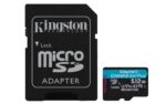 Kingston Canvas Go Plus 512GB Tarjeta microSD | Hasta 200 MB/s | Clase 10, UHS-I, U3, V30, A2 | SDCG4/512GB