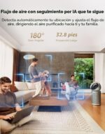 Purificador de aire inteligente Dreame CVF24A para hogar cobertura 700 m2 en 1 hora filtro 4 etapas doble salida de aire