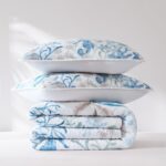 Juego de edredón Lush Decor Oceana Triangle Home Fashions EOWQT5PCKCL acuarela vida marina 5 piezas tamaño King Cal King