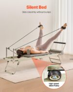VEVOR Pilates Reformer Foldable, Suitable for Intermediate and Beginners Users, Pilates Equipment for Home Gym Studio Us