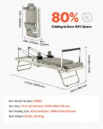 VEVOR Pilates Reformer Foldable, Suitable for Intermediate and Beginners Users, Pilates Equipment for Home Gym Studio Us