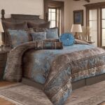 Juego de edredón paisley jacquard vintage 9 piezas TOPLUXE LM-Mehrangarh-King King con fundas europeas ropa de cama para