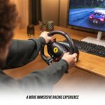 Volante de Carreras con Pedales Thrustmaster T98 Ferrari 296 GTS 4460297 inalámbrico Xbox Series X S PC licencia oficial