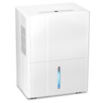 Deshumidificador Electactic D6550-ZA 50 Pintas para el Hogar, Cobertura 2300 pies², Tanque 4.8 L, Control de Humedad 30-
