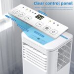 Aire acondicionado portatil 3 en 1 Antarctic Star NPL-06C/X1E 10000 BTU enfria hasta 42 m2 con control remoto temporizad
