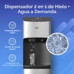 Dispensador de agua con fábrica de hielo Brio CLBL520SCIC de carga inferior autolimpiante UV con pantalla táctil para ga