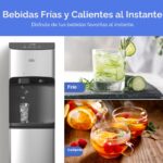 Dispensador de agua con fábrica de hielo Brio CLBL520SCIC de carga inferior autolimpiante UV con pantalla táctil para ga