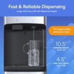 Dispensador de agua con fábrica de hielo Brio CLBL520SCIC de carga inferior autolimpiante UV con pantalla táctil para ga