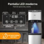 Dispensador de agua con fábrica de hielo Brio CLBL520SCIC de carga inferior autolimpiante UV con pantalla táctil para ga