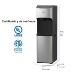 Dispensador de agua con fábrica de hielo Brio CLBL520SCIC de carga inferior autolimpiante UV con pantalla táctil para ga