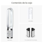 Purificador de aire con ventilador torre Dyson Pure Cool TP11 filtro HEPA oscilacion 350 grados 10 velocidades sin aspas