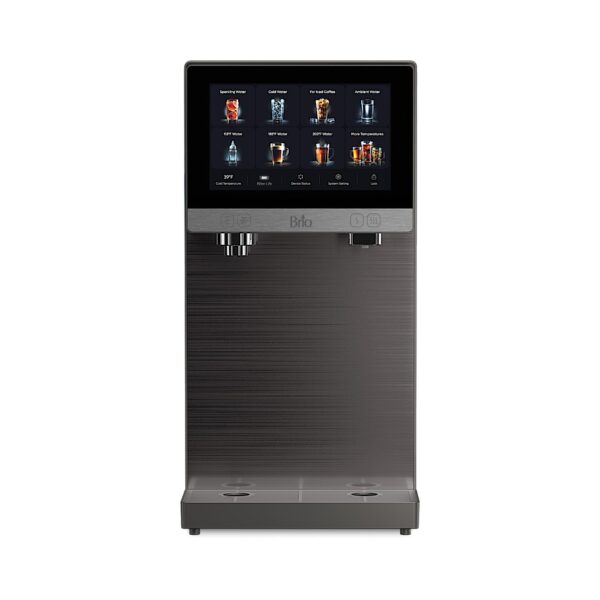 Dispensador de Agua con Gas y Purificador Brio Q60 CLCTPOU60UVRO1 de Mesa Sin Plomería con Tanque Recargable Ósmosis Inv