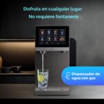 Dispensador de Agua con Gas y Purificador Brio Q60 CLCTPOU60UVRO1 de Mesa Sin Plomería con Tanque Recargable Ósmosis Inv