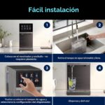 Dispensador de Agua con Gas y Purificador Brio Q60 CLCTPOU60UVRO1 de Mesa Sin Plomería con Tanque Recargable Ósmosis Inv
