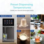 Dispensador de Agua con Gas y Purificador Brio Q60 CLCTPOU60UVRO1 de Mesa Sin Plomería con Tanque Recargable Ósmosis Inv