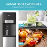 Dispensador enfriador de agua con máquina de hielo Brio CLBL420SCIC ICE 420 carga inferior para garrafón de 20 litros 5