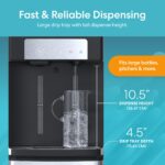 Dispensador enfriador de agua con máquina de hielo Brio CLBL420SCIC ICE 420 carga inferior para garrafón de 20 litros 5