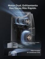 Aire acondicionado portátil DREO DR-HAC005S 12000 BTU ASHRAE 8000 BTU DOE 3 en 1 enfriador ventilador deshumidificador W