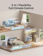 Aire acondicionado portátil DREO DR-HAC005S 12000 BTU ASHRAE 8000 BTU DOE 3 en 1 enfriador ventilador deshumidificador W
