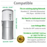 Aspiradora Central OVO OVO-750ST-35H 750 Airwatts Motor Ametek 2 Etapas 35 Litros Filtración Híbrida Sistema Silencio