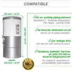 Sistema de Aspiración Central OVO OVO-630ST-.25H, 630 W, Filtración Híbrida (con o sin Bolsa), Cubre hasta 7,500 pies cu