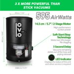 Aspiradora Central de Pared OVO PAK59D-40 595 Airwatts 18L uso con bolsas desechables kit accesorios 40 pies America del