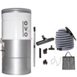 Sistema Aspiración Central OVO PAK725D 35 700 Airwatts filtración híbrida 25 litros kit 35 pies