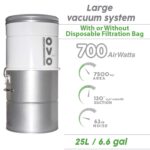 Aspiradora Central OVO PAK725CD-40 700W 25 litros filtración híbrida manguera 40 pies