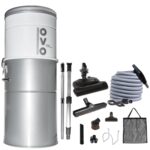 Aspiradora Central OVO PAK70DP+ 700W 35 litros filtración híbrida kit Deluxe Plus manguera 40 pies