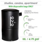 Aspiradora Central OVO PAK55CD 550 AW 18 litros bolsas desechables kit accesorios 30 pies 4 entradas