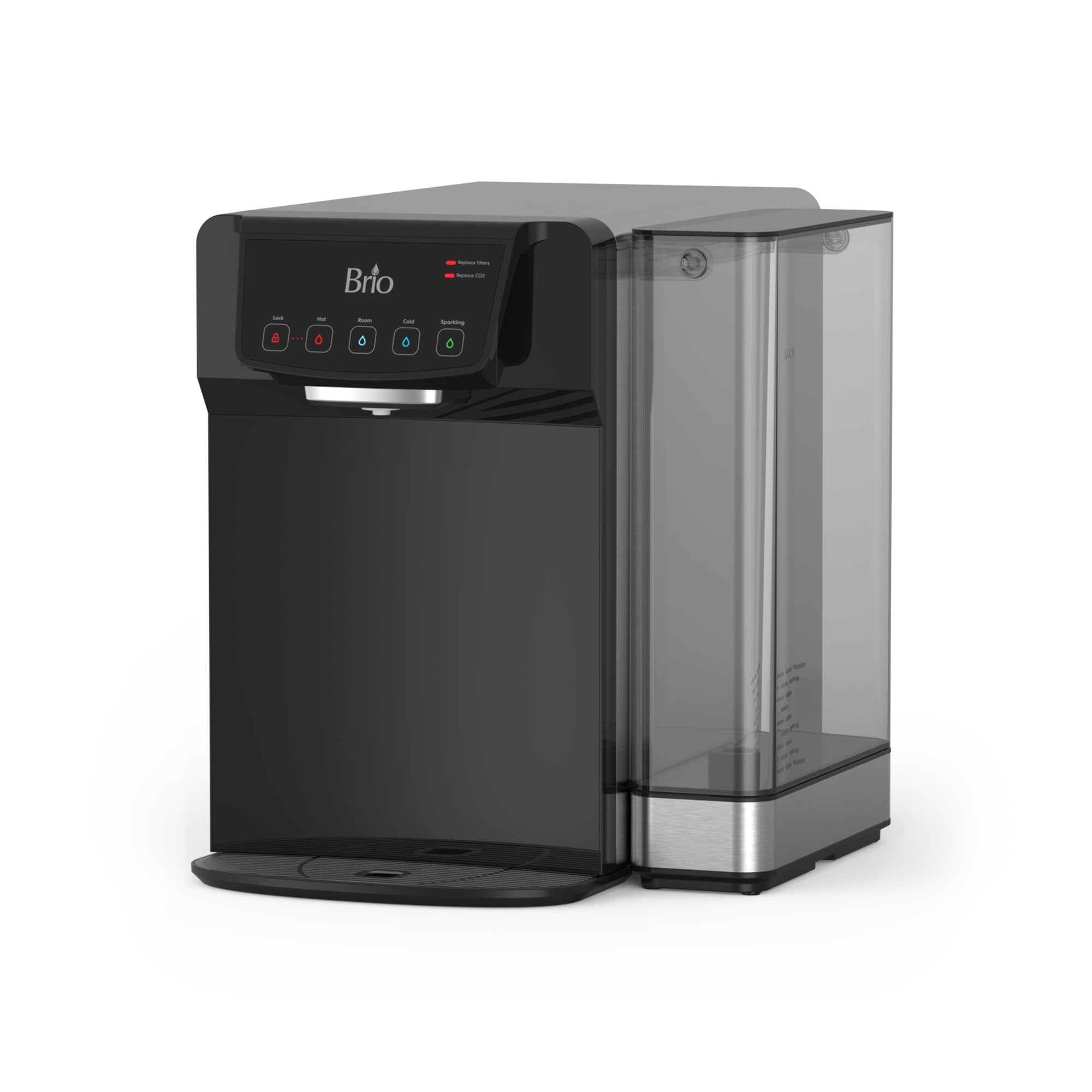 Version 1.0.0 Dispensador Enfriador Purificador de Agua de Mesa Brio CLCTPOU630UV2SB con Filtro de 2 Etapas Esterilizador UV Agua con
