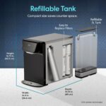 Dispensador Enfriador Purificador de Agua de Mesa Brio CLCTPOU630UV2SB con Filtro de 2 Etapas Esterilizador UV Agua con
