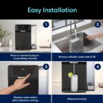 Dispensador Enfriador Purificador de Agua de Mesa Brio CLCTPOU630UV2SB con Filtro de 2 Etapas Esterilizador UV Agua con