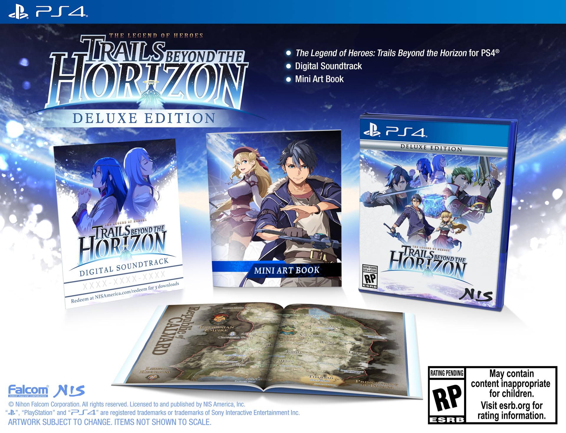 Version 1.0.0 Juego The Legend of Heroes Trails beyond the Horizon Deluxe Edition Koei Tecmo 0810100865016 PlayStation 4 RPG