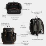 COACH Mochila de enganche en cuero querido