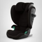 Cybex Solution G2 - Asiento elevador plegable con respaldo alto, ligero, apto para viajes, instalación de pestillo rígid