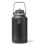 Botella de agua deportiva termo Takeya 51365 acero inoxidable triple pared tapa con popote 64oz obsidiana