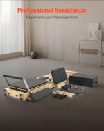 VEVOR Pilates Reformer, Reformer Pilates Machine with Cadillac Trapeze Table or Tower & Mat, Pilates Equipment for Home