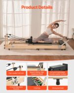 VEVOR Pilates Reformer, Reformer Pilates Machine with Cadillac Trapeze Table or Tower & Mat, Pilates Equipment for Home