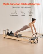 VEVOR Pilates Reformer, Reformer Pilates Machine with Cadillac Trapeze Table or Tower & Mat, Pilates Equipment for Home