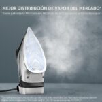 Plancha de Vapor Rowenta Focus Excellence DW5432U1 1750 W Cable Retráctil Pantalla LED Suela Microsteam HD 400 Orificios