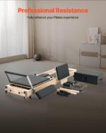 VEVOR Pilates Reformer, Reformer Pilates Machine with Cadillac Trapeze Table or Tower & Mat, Pilates Equipment for Home